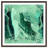 Emerald Glitter Agate Texture 03