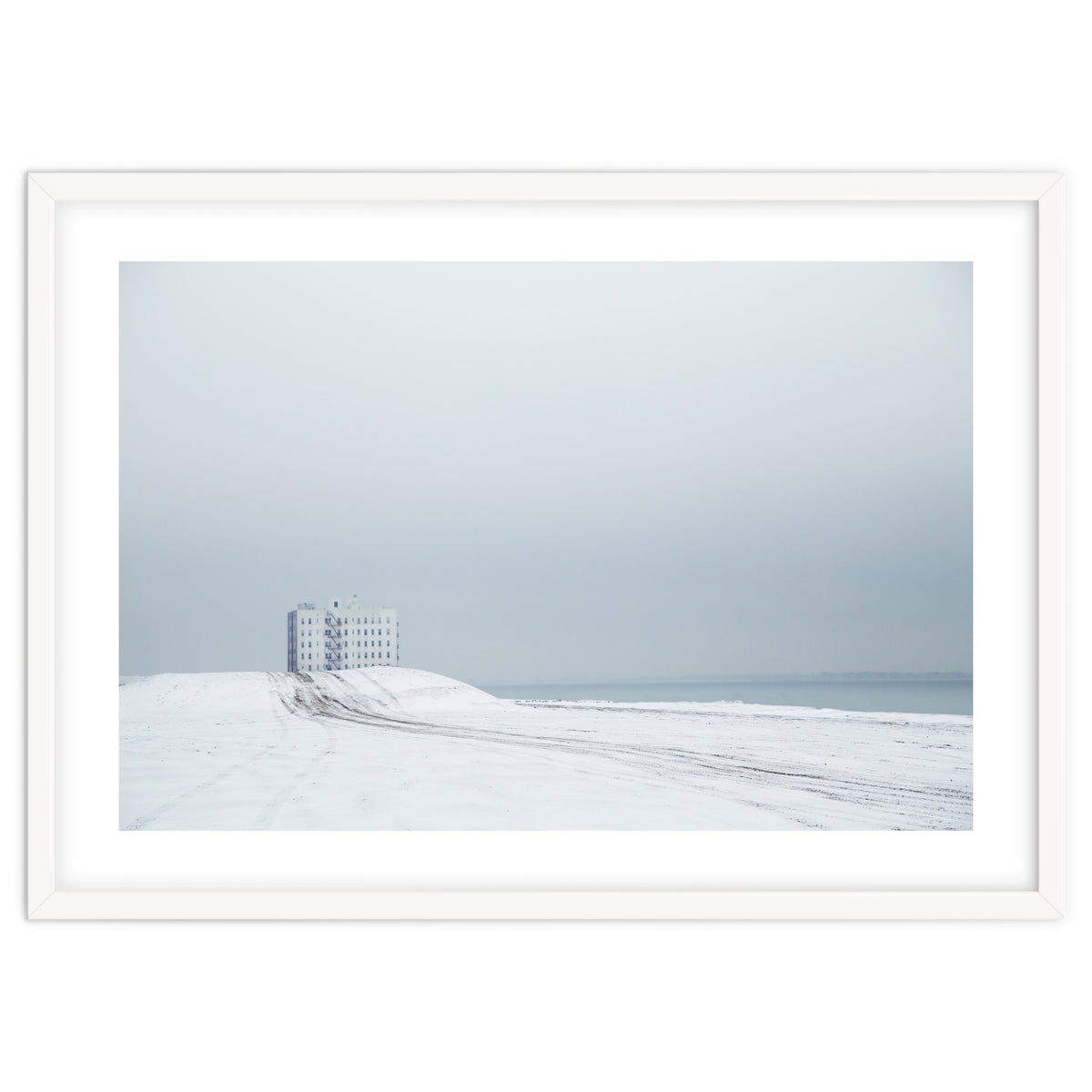 White Building - Winter seascape