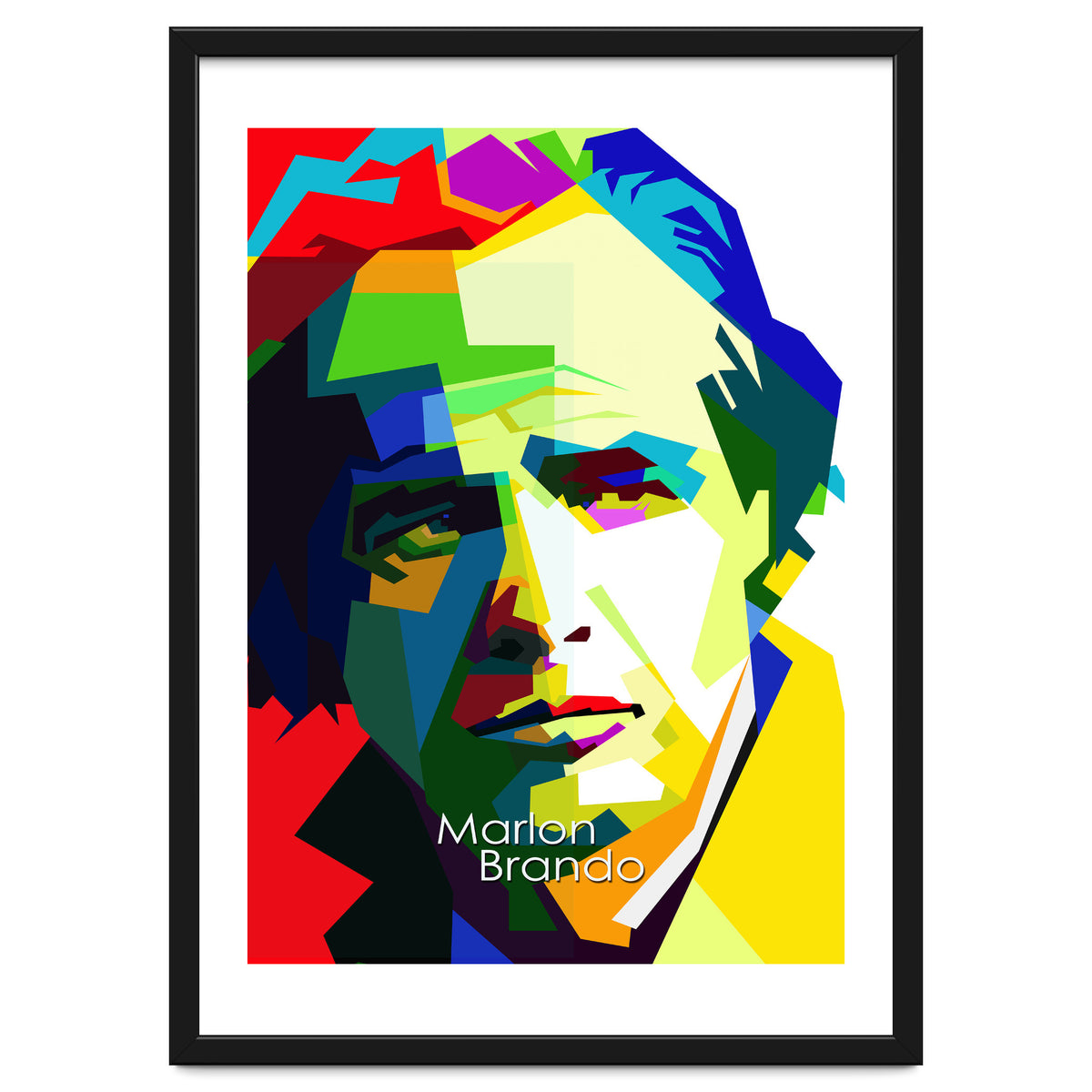 Marlon Brando Hollywood Legend Pop Art WPAP