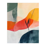Minimalist Botanical Abstract Art with Organic Overlapping Shapes (Print Only) thumbnail