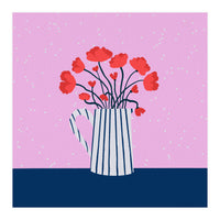 Poppies – pink and blue (Print Only)