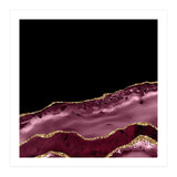 Burgundy & Gold Agate Texture 17 (Print Only) thumbnail