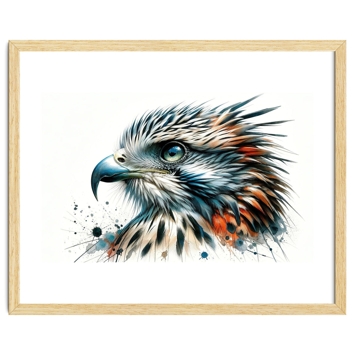 Vibrant Eagle Close Up Portrait