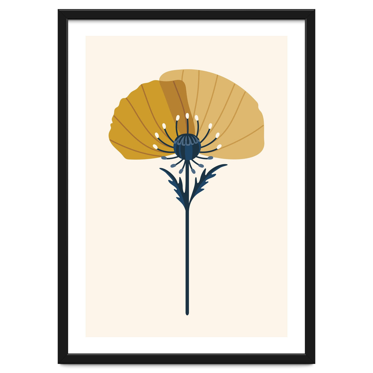 Ochre Half Poppy