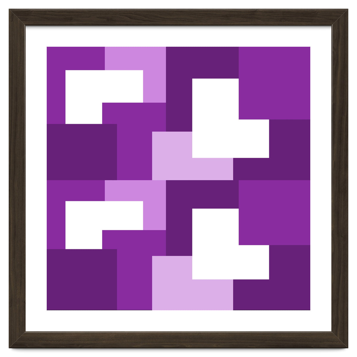 Purple Abstract Square Tiles