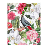 Vintage Cockatoo in Flower Jungle (Print Only) thumbnail