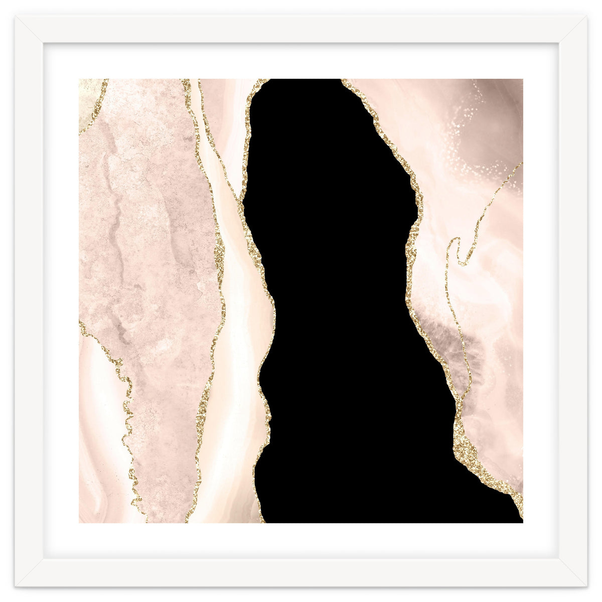 Ivory & Gold Agate Texture 02