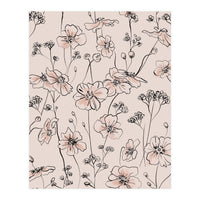 Wild Roses Floral Pattern (Print Only)