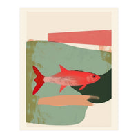 Red Fish Abstract (Print Only)