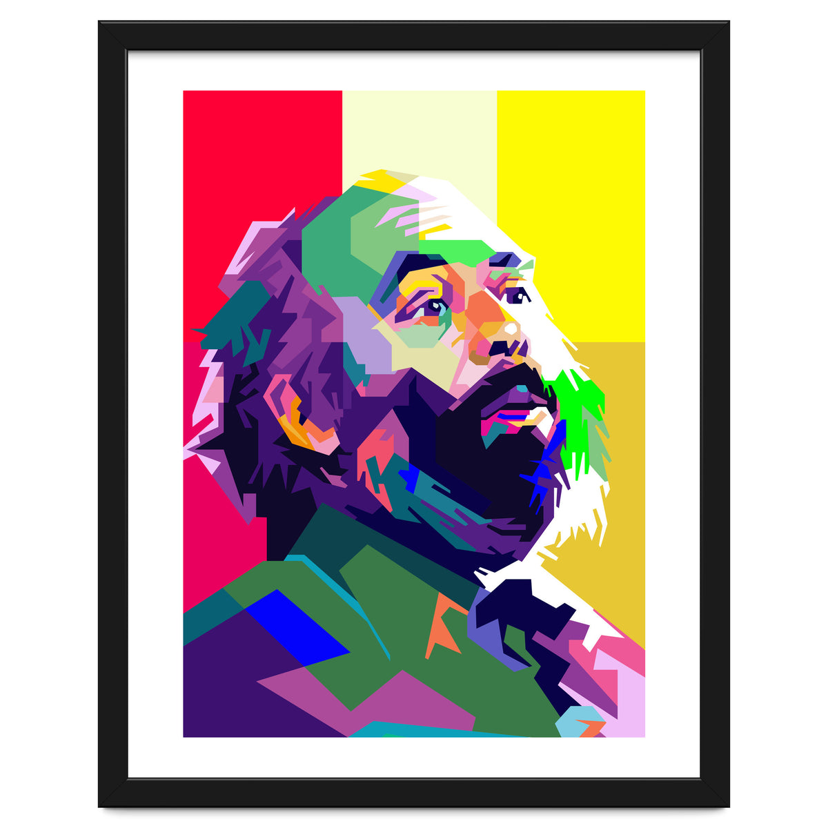 Luciano Pavarotti Opera Musical Pop Art WPAP