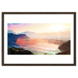 Sunrise Grandeur, Scenic Nature Landscape, Ocean Beach Travel Photography, Sea Waves Mindfulness thumbnail