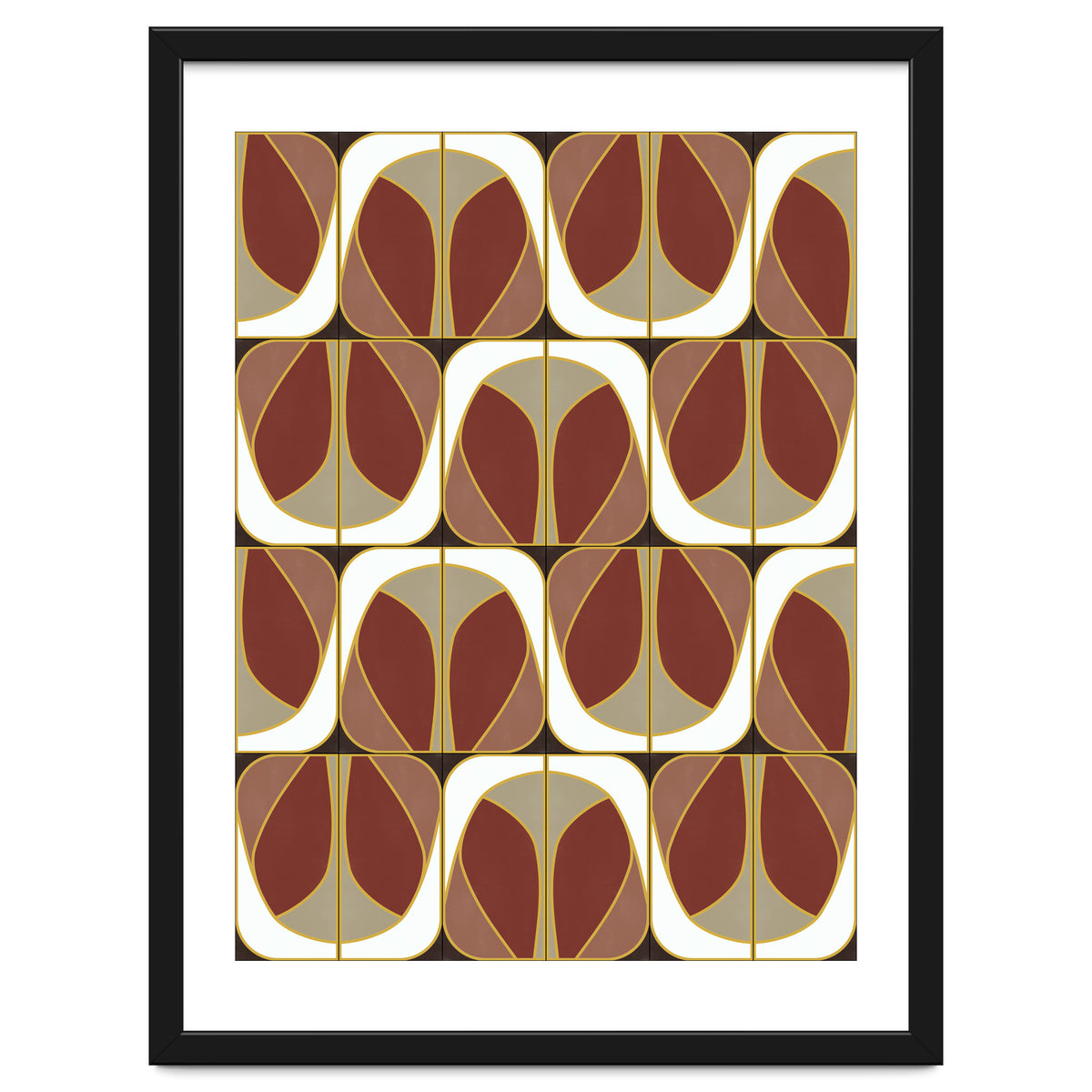 Umber Deco Mixed Tiles