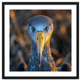 Great Blue Heron Closeup Dramatic Portrait thumbnail