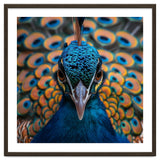 Close Up Peacock Head And Eye With Feathers thumbnail