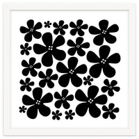 Black Flowers Pattern