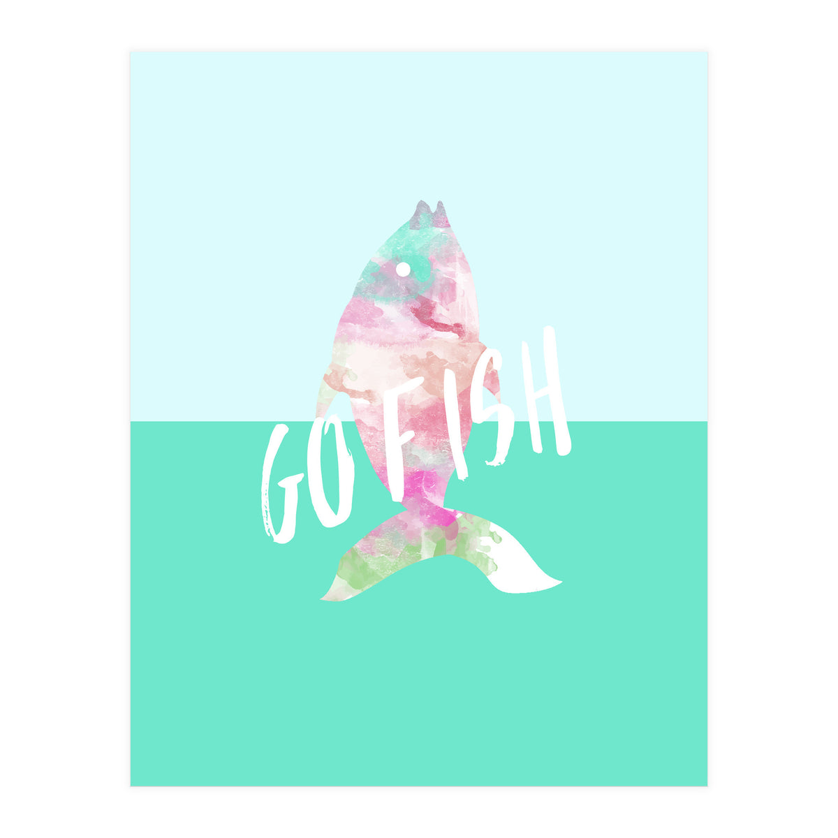 Go Fish With Quote (Print Only)