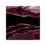 Burgundy & Gold Agate Texture 11 (Print Only) thumbnail