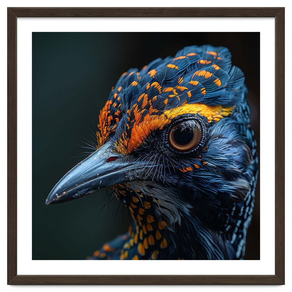 Close Up Of A Colorful Bird Head And Eye