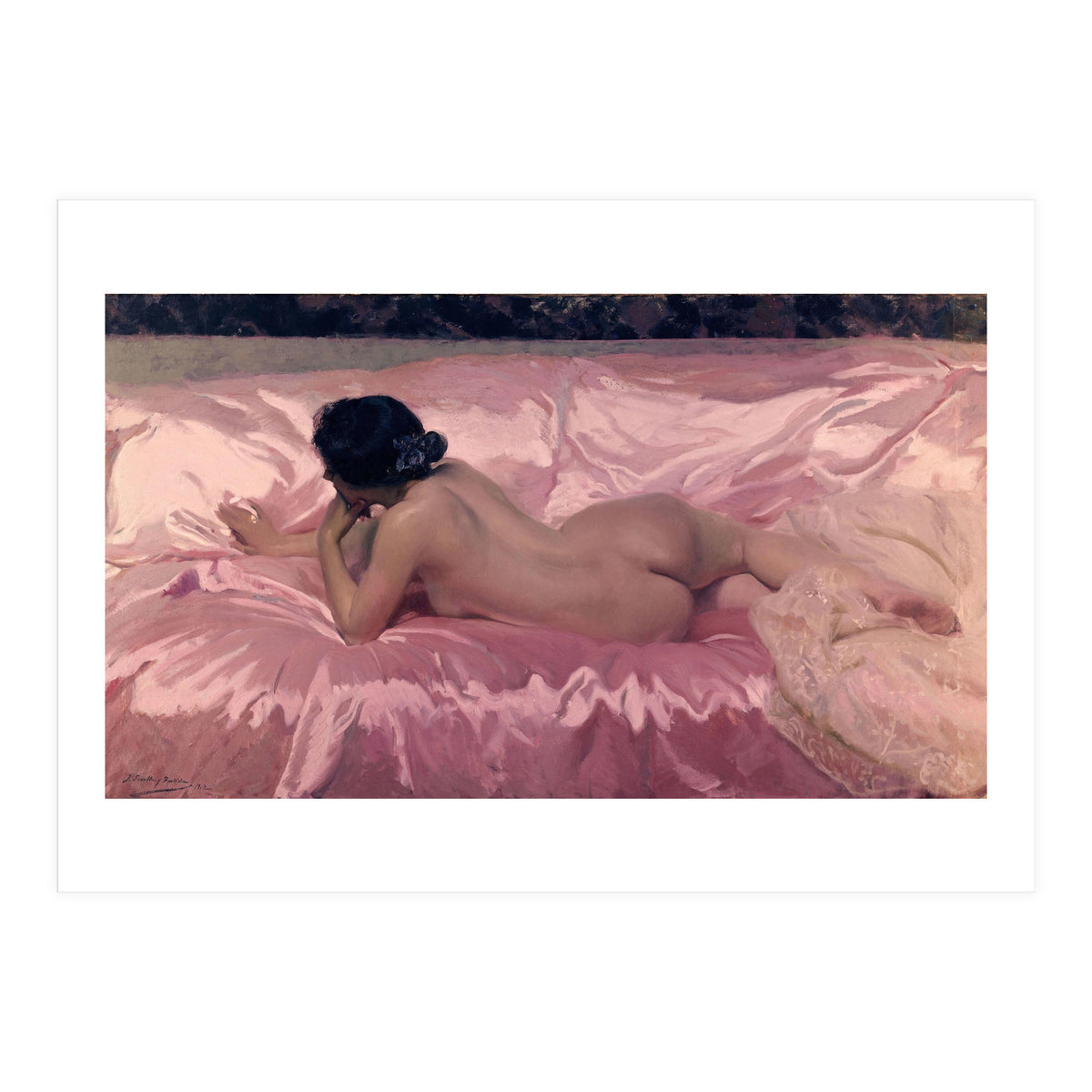 'Nude Woman', 1902, Oil on canvas, 106 x 186 cm. (Print Only)