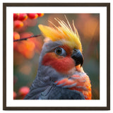 Close Up Portrait Of A Cockatiel Bird thumbnail