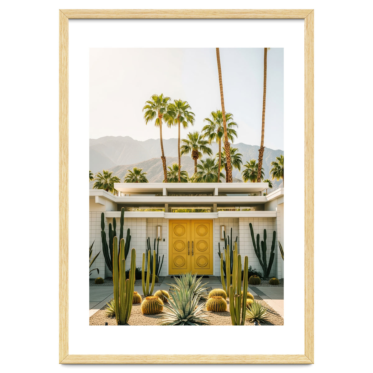Palm Springs Mid-Century Modern Art, Desert Vibe Architecture, Retro Aesthetic Travel