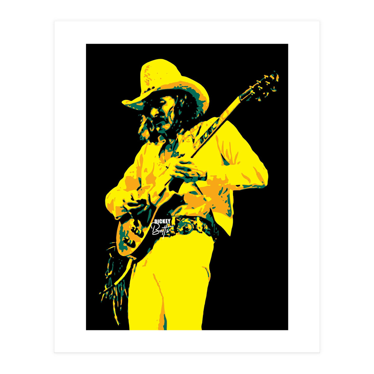 Dickey Betts American Rock Guitarist Legend (Print Only)