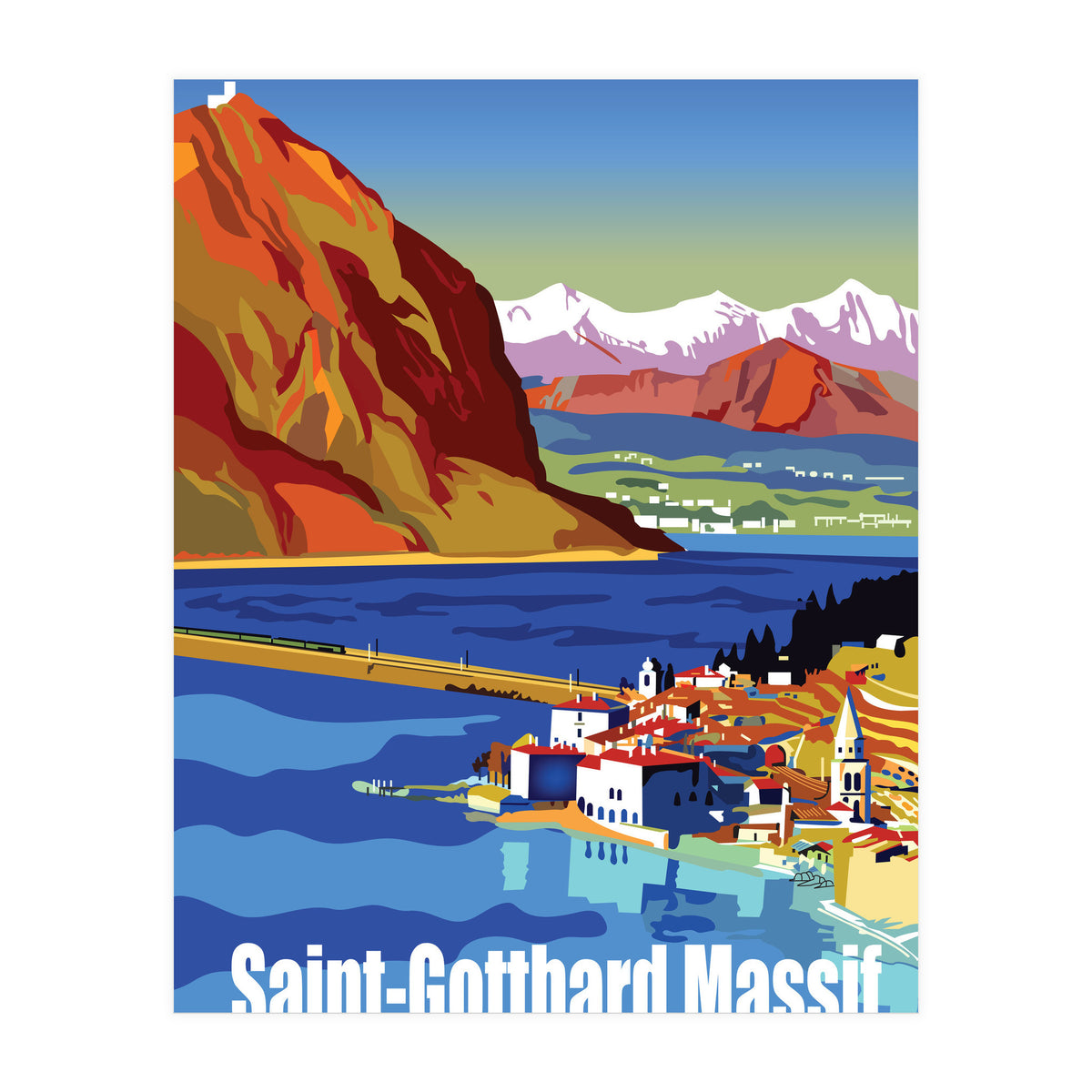 Saint Gotthard Massif, Switzerland (Print Only)