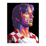Luka Modric pop art portrait (Print Only) thumbnail
