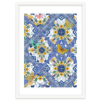 Sicilian Italian Tiles Butterflies And Flowers