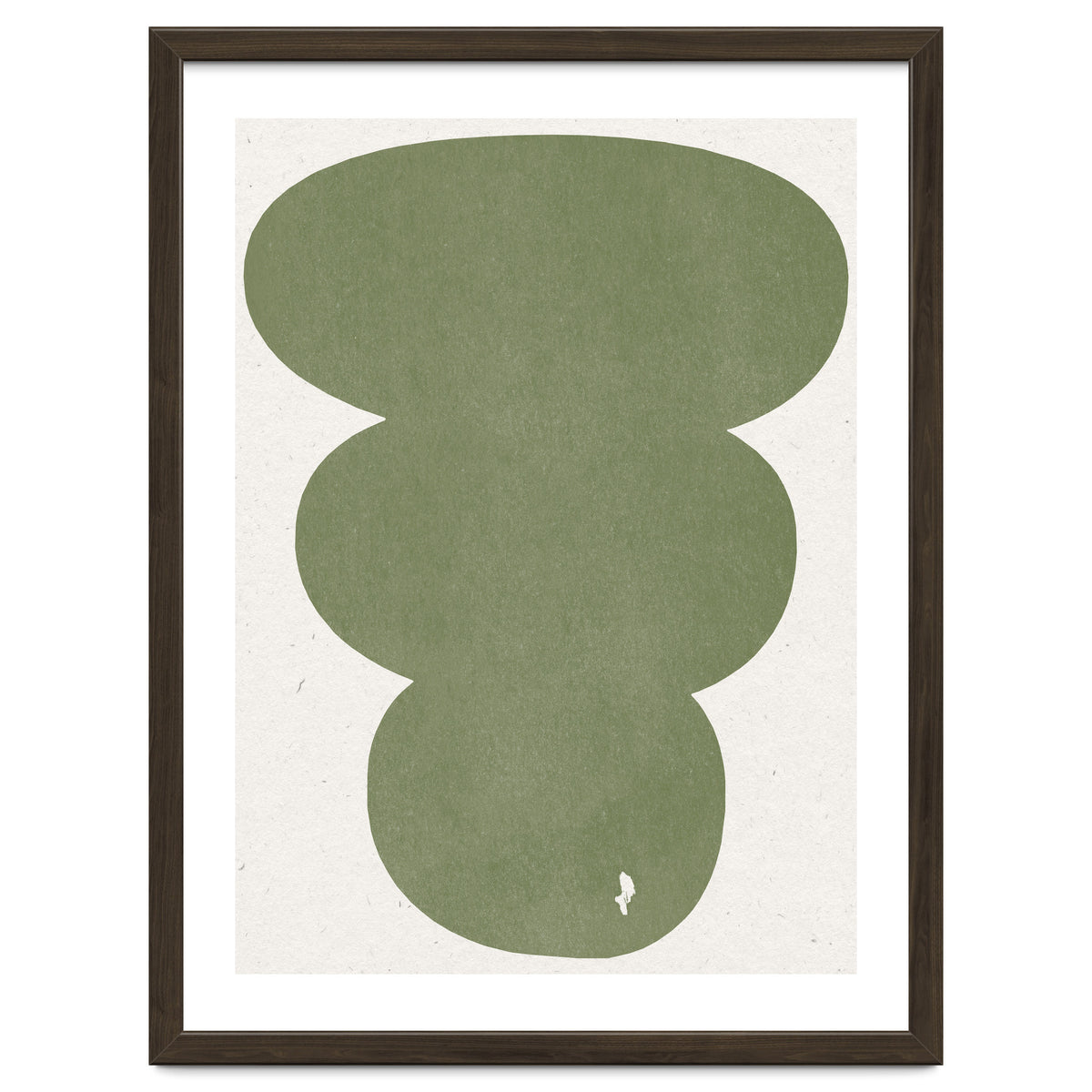 GREEN WATERCOLOR SHAPES NO.4