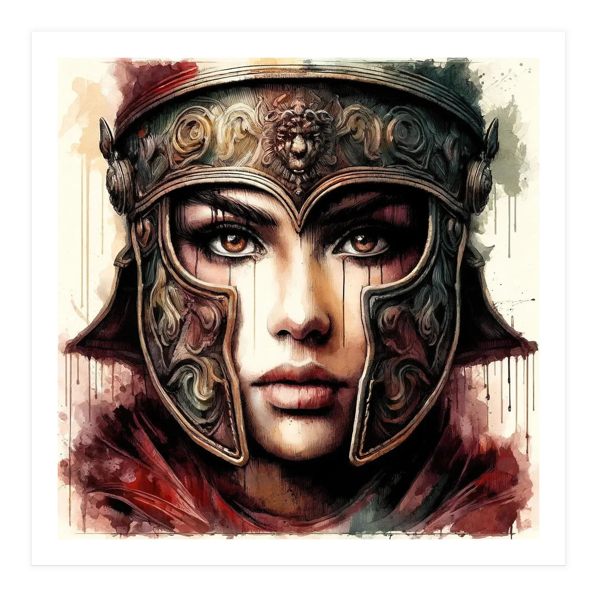 Lion Crest Armor Portrait (Print Only)
