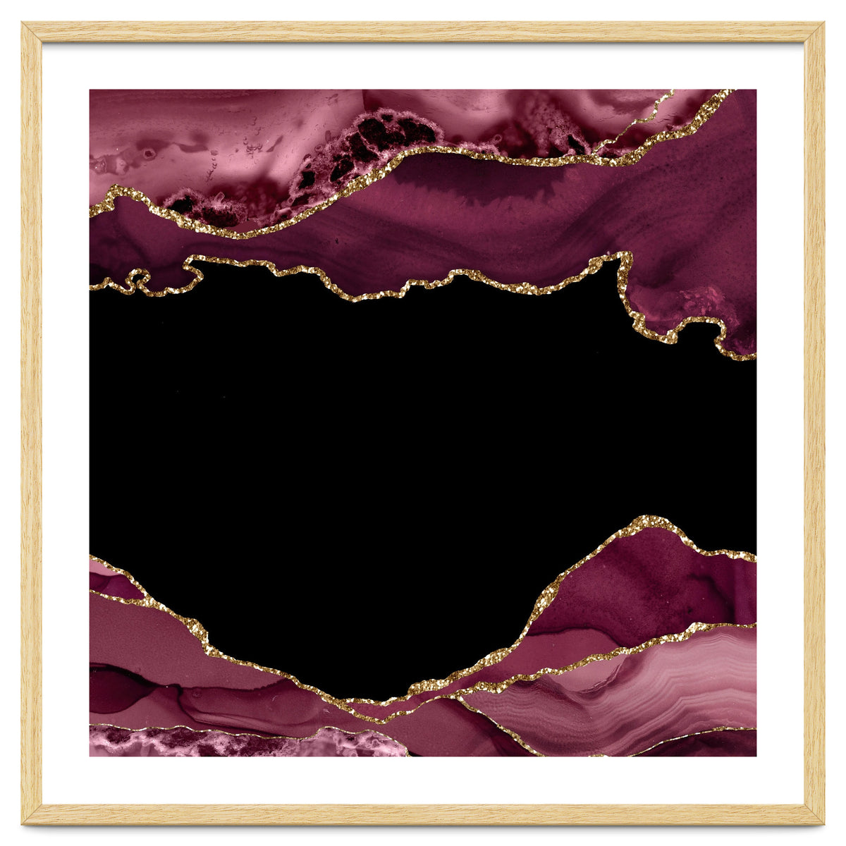 Burgundy & Gold Agate Texture 18