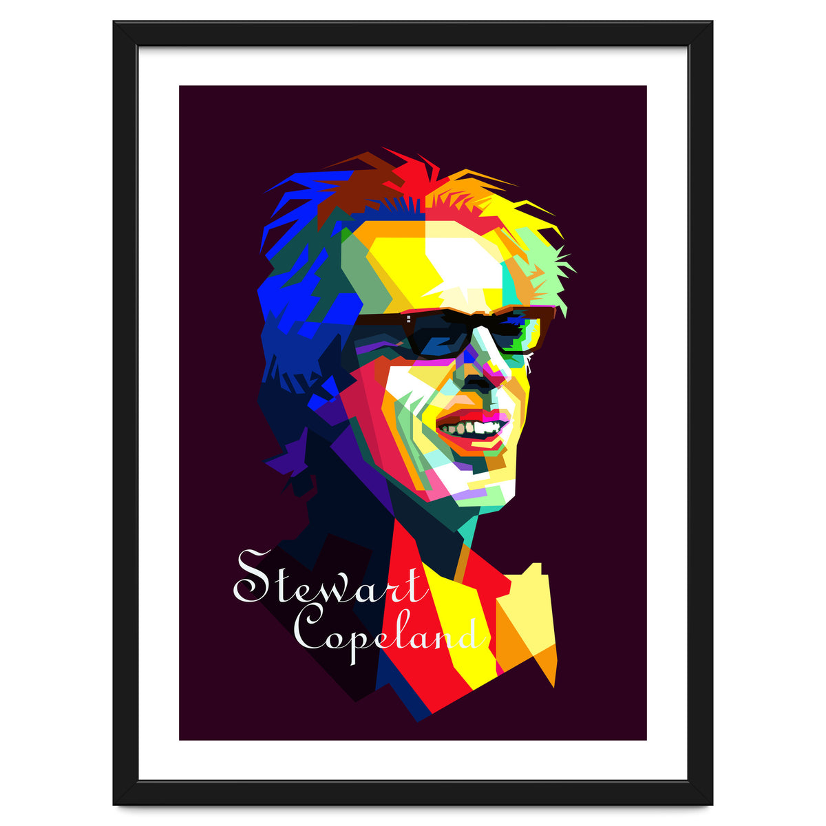 Stewart Copeland The Police Pop Art WPAP