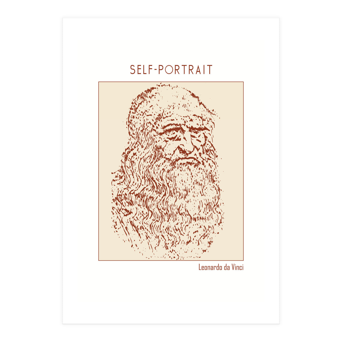 Self Portrait – Leonardo Da Vinci (Print Only)
