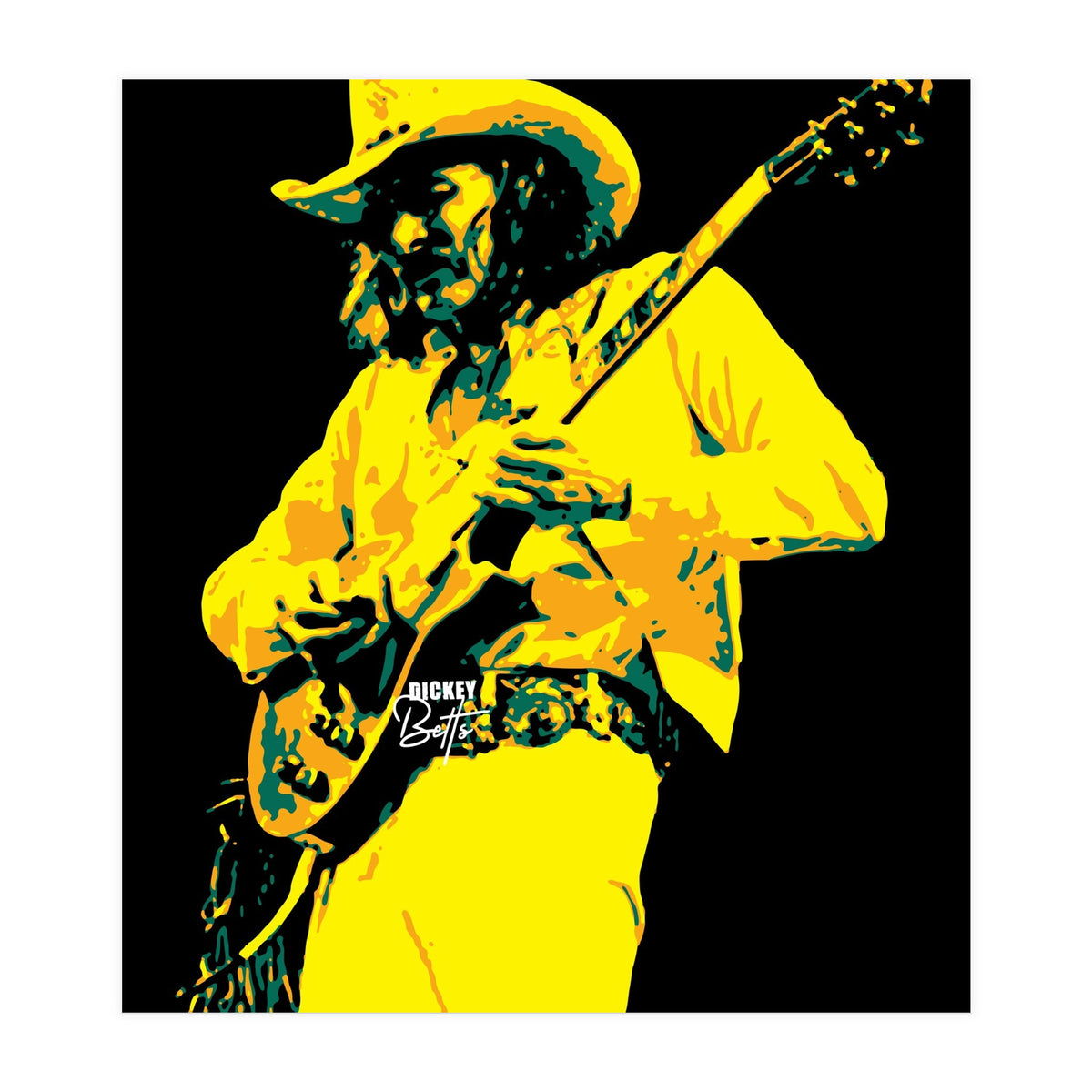 Dickey Betts American Rock Guitarist Legend (Print Only)