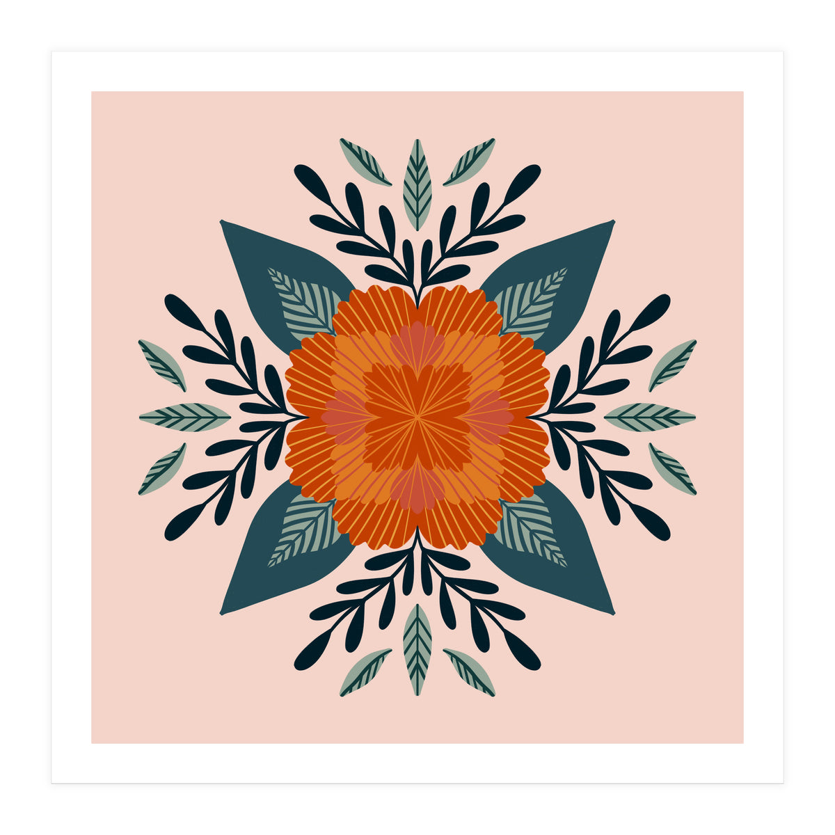 Orange Flower (Print Only)