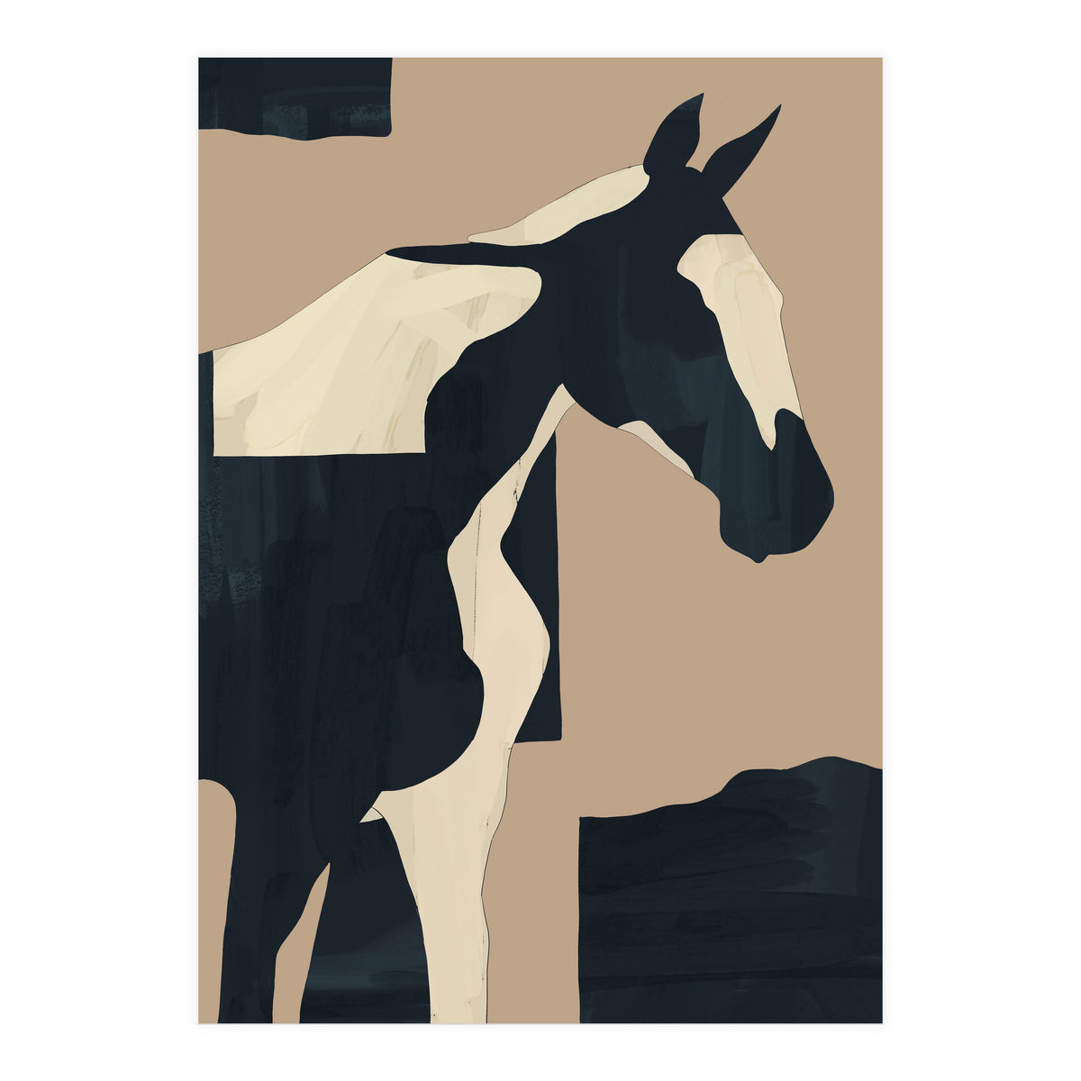Abstract Minimal Horse 7 (Print Only)
