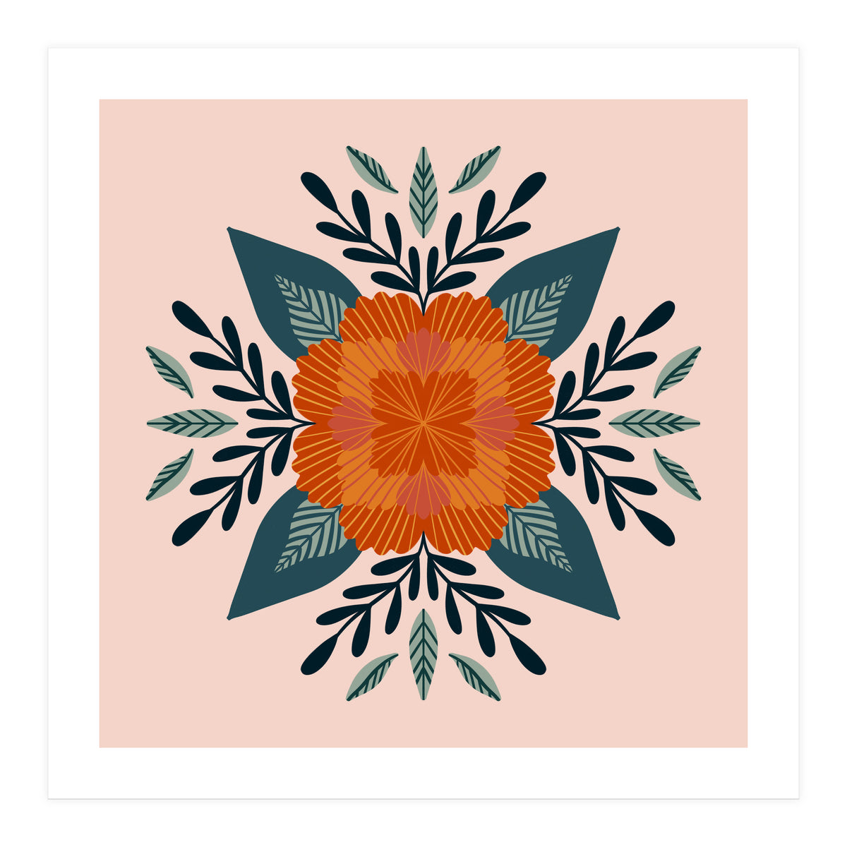 Orange Flower (Print Only)