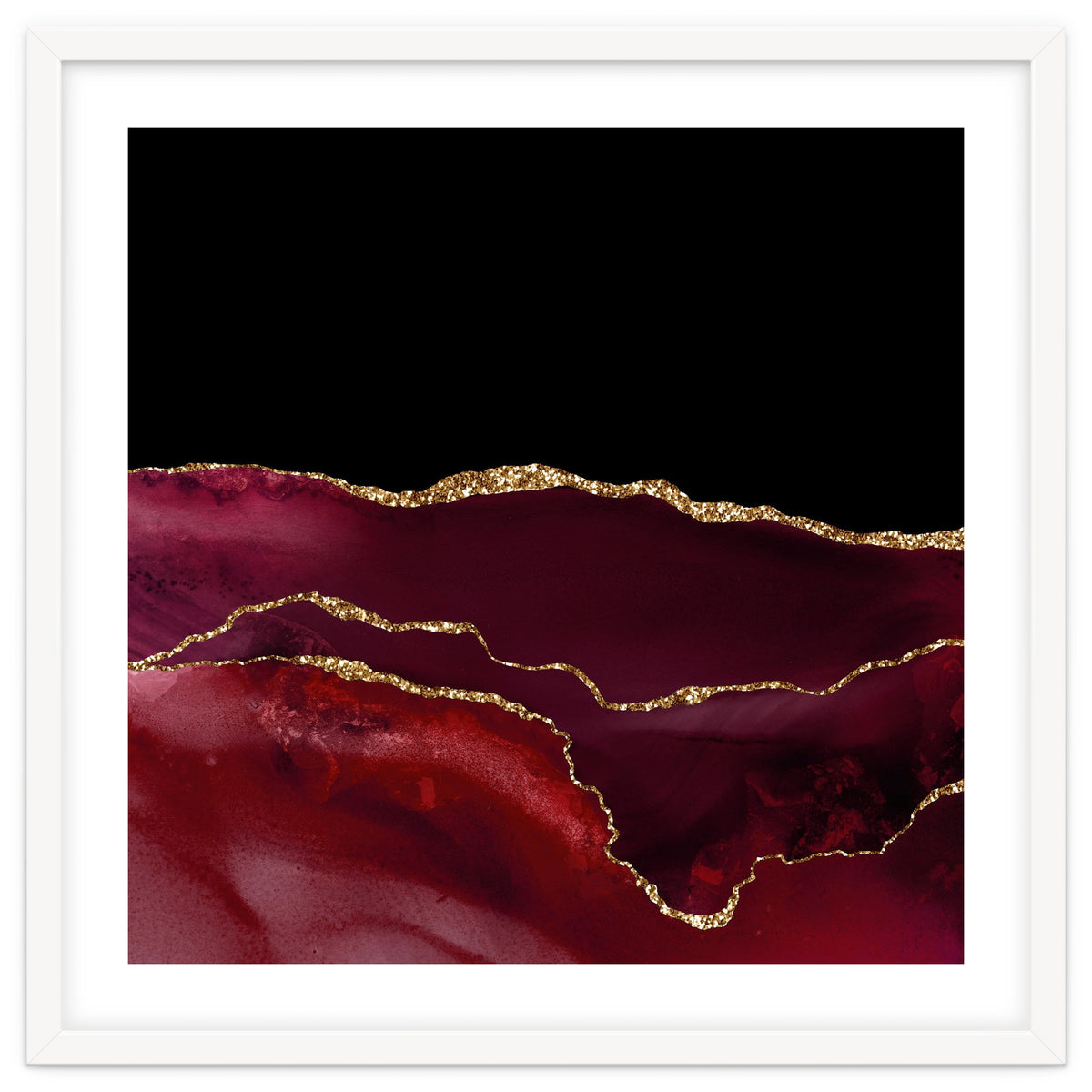 Burgundy & Gold Agate Texture 07