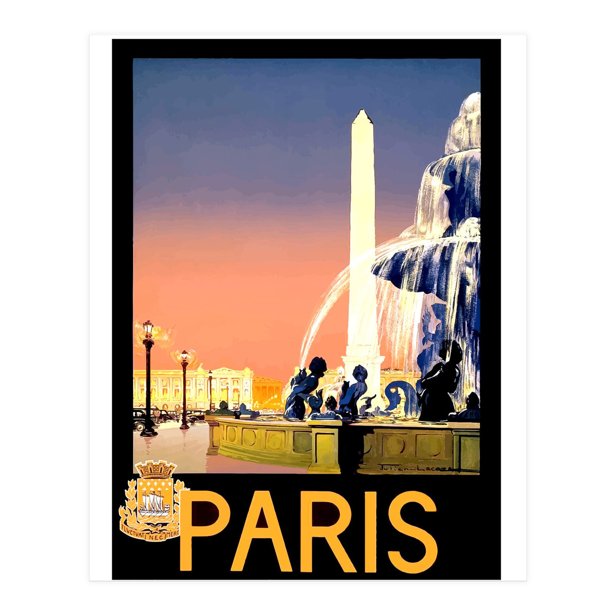 Fountains in Paris (Print Only)