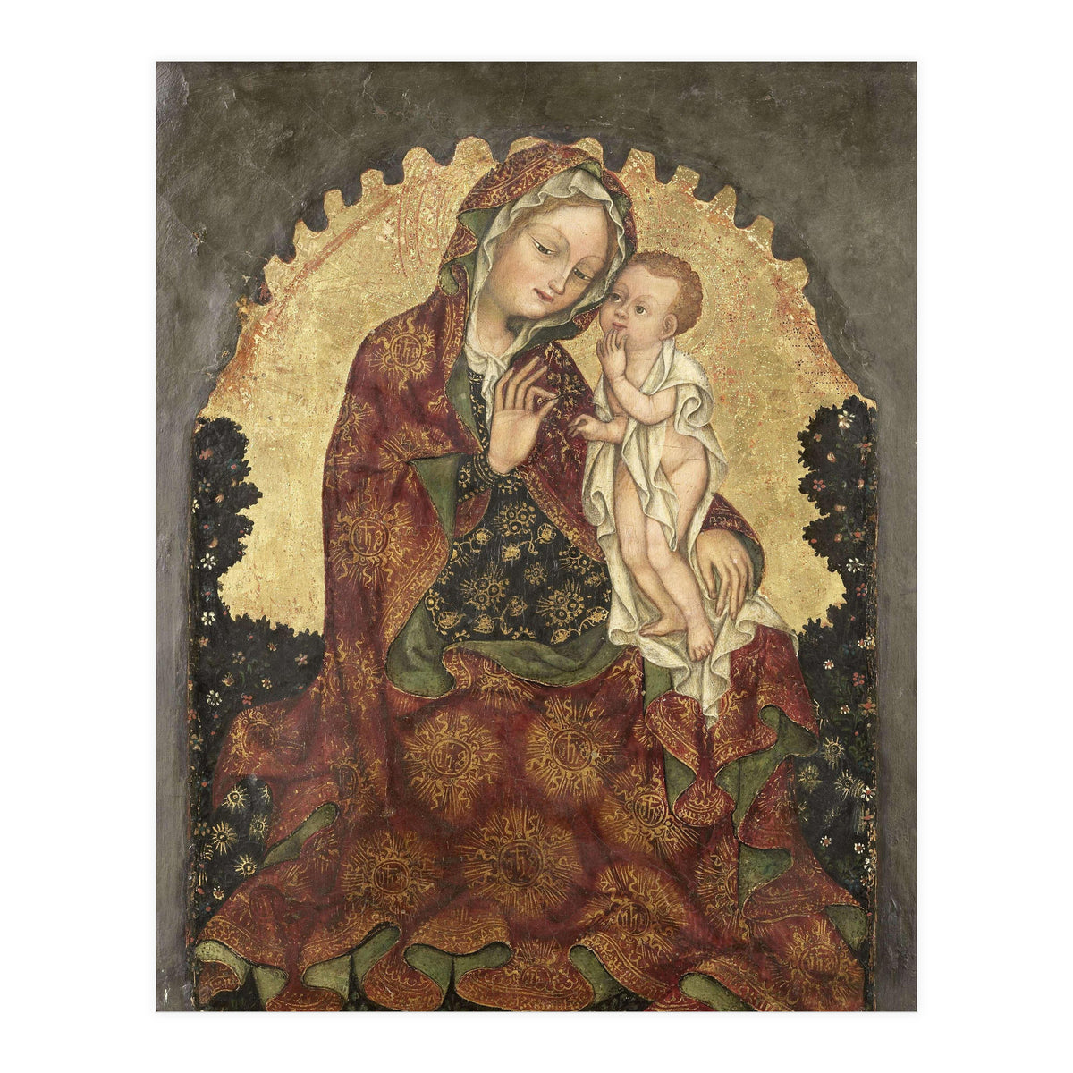 Madonna of Humility. Dating: 1429 - 1439. Measurements: h 53 cm × w 42 cm; d 13.5 cm. (Print Only)