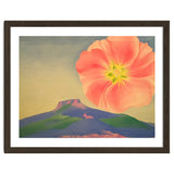Georgia O’Keeffe – Hollyhock Pink with Pedernal (1937) | Vibrant Modernist Floral Landscape of New Mexico thumbnail