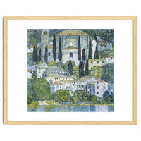 Gustav Klimt – Kirche in Cassone (1913) | Vibrant Landscape Masterpiece Art Print