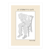 At Eternity’s Gate Vincent Van Gogh – Ascii Art (Print Only)