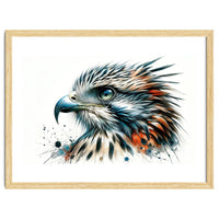Vibrant Eagle Close Up Portrait