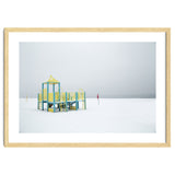 Playground in the winter seascape thumbnail