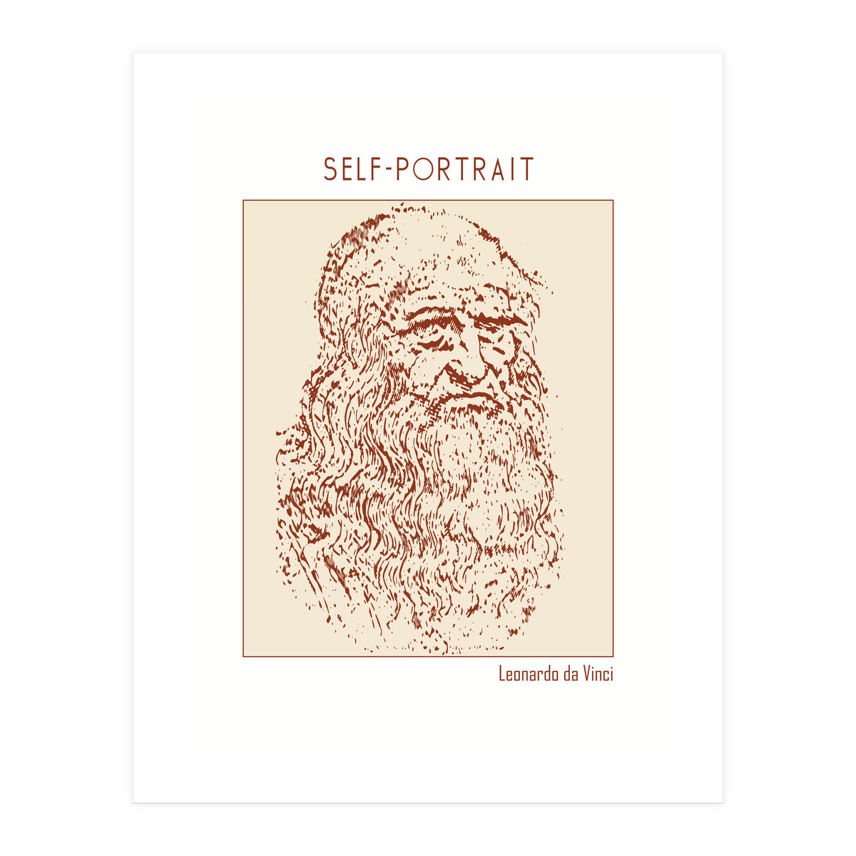 Self Portrait – Leonardo Da Vinci (Print Only)