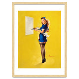 Pinup Sexy Waitress Looking Back thumbnail
