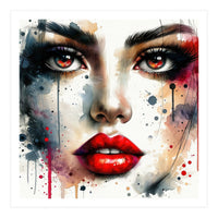 Close Up Woman Face (Print Only)