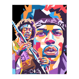 Jimi Hendrix wpap art (Print Only) thumbnail